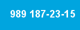 989 187-23-15 989 187-23-15